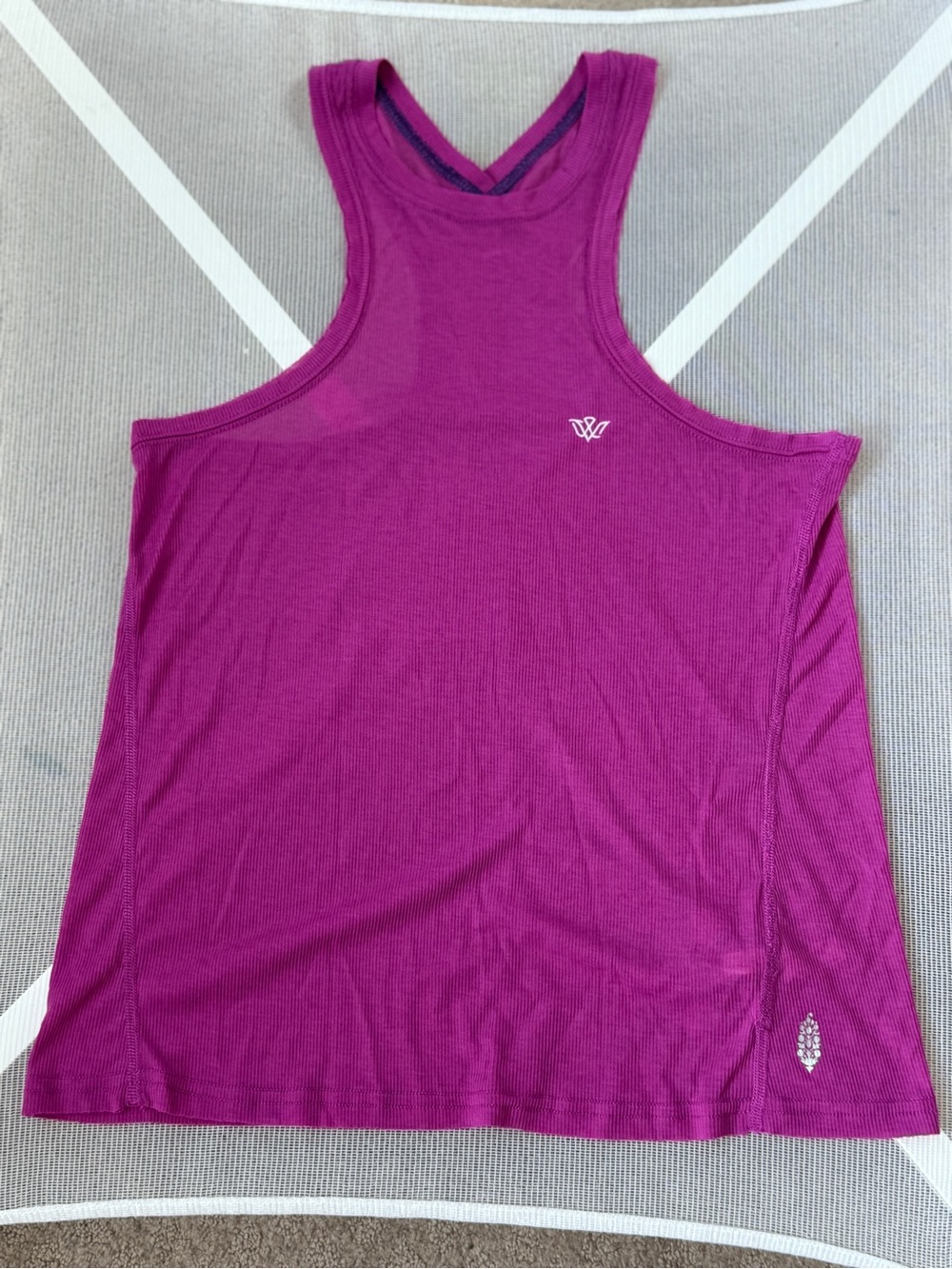 Free People Magenta Racerback Tank